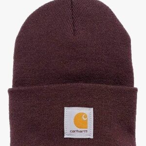 Carhartt Brown and Purple Winter Beanie